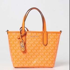 Michael Kors Eliza Xsmall EW Tote Satchel Crossbody on Apricot